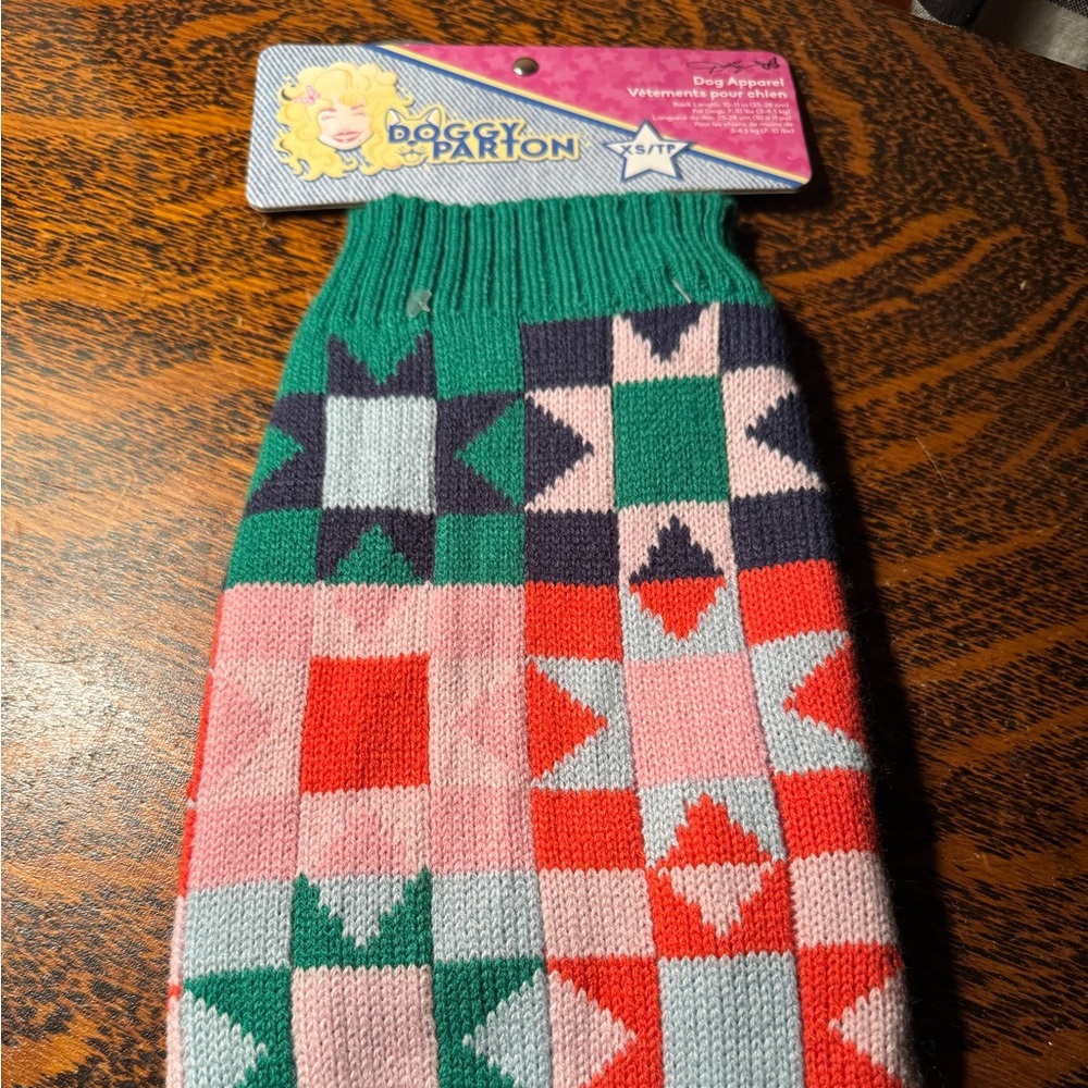 Doggy Parton dog sweater size XS smalll breeds